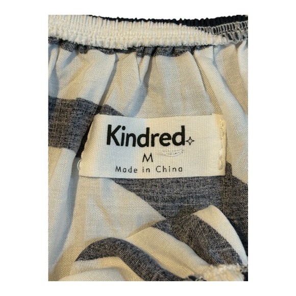 Anthropologie Kindred Navy White Zebra Abstract Jumpsuit Women Size Medium‎ - Picture 6 of 7